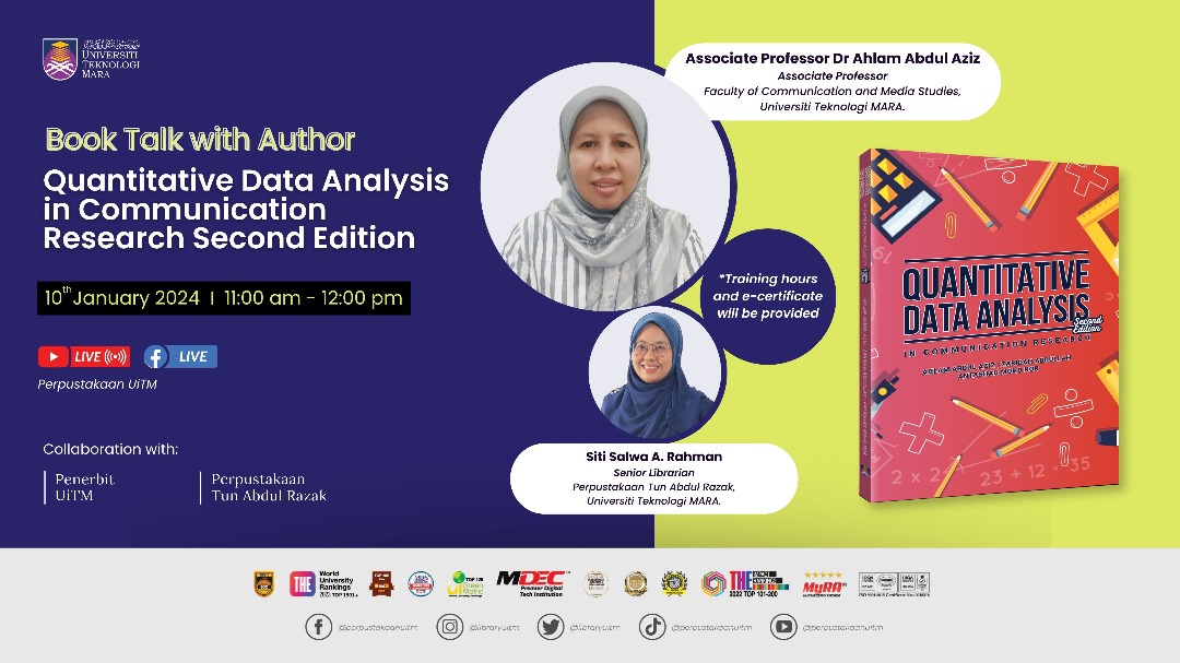 Book Talk With Author : Quantitative Data Analysis in Communication Research Second Edition